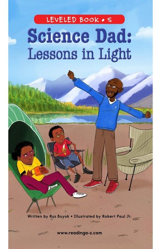 Science Dad Lessons in Light绘本故事第2页