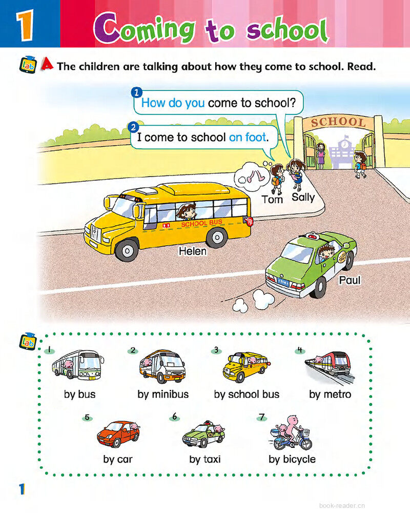 1 Coming to school绘本故事第3页