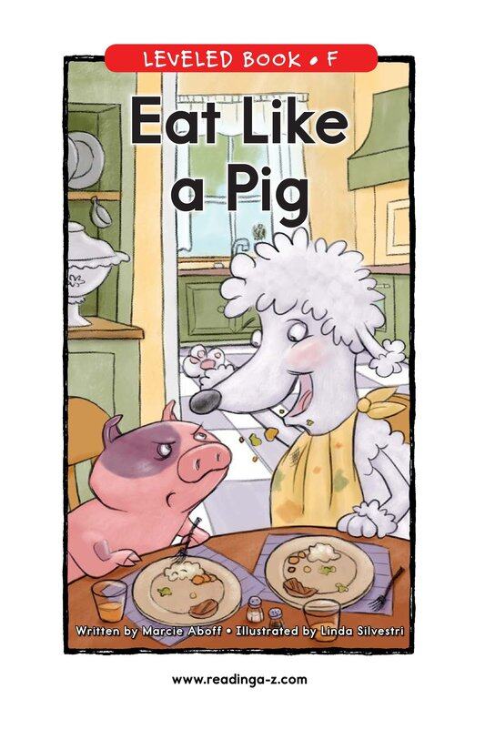 Eat Like a Pig绘本故事第2页
