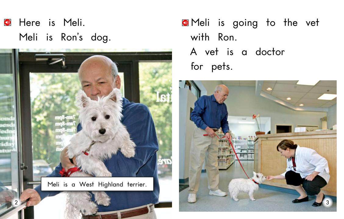 Meli at the vet绘本故事第3页