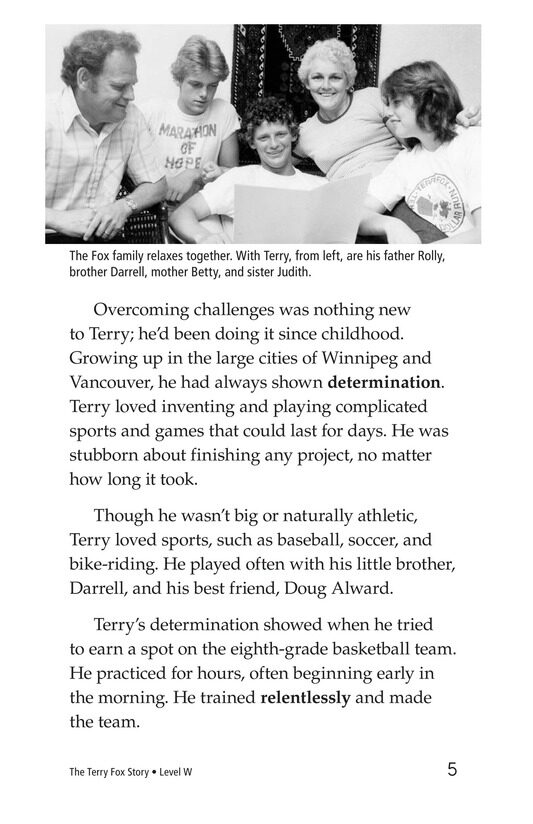 The Terry Fox Story绘本故事第4页