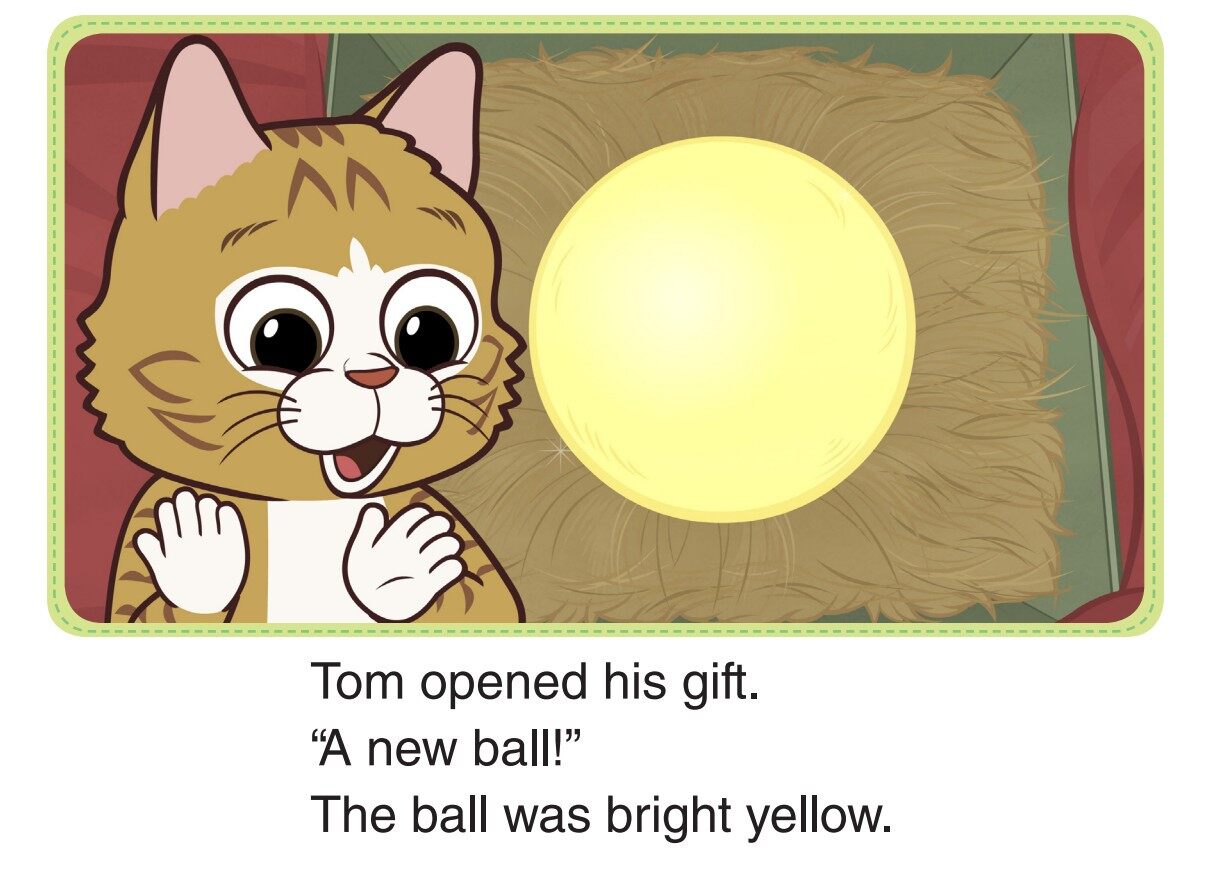 Tom Kitten's New Ball 1_Tom's Birthday绘本故事第4页