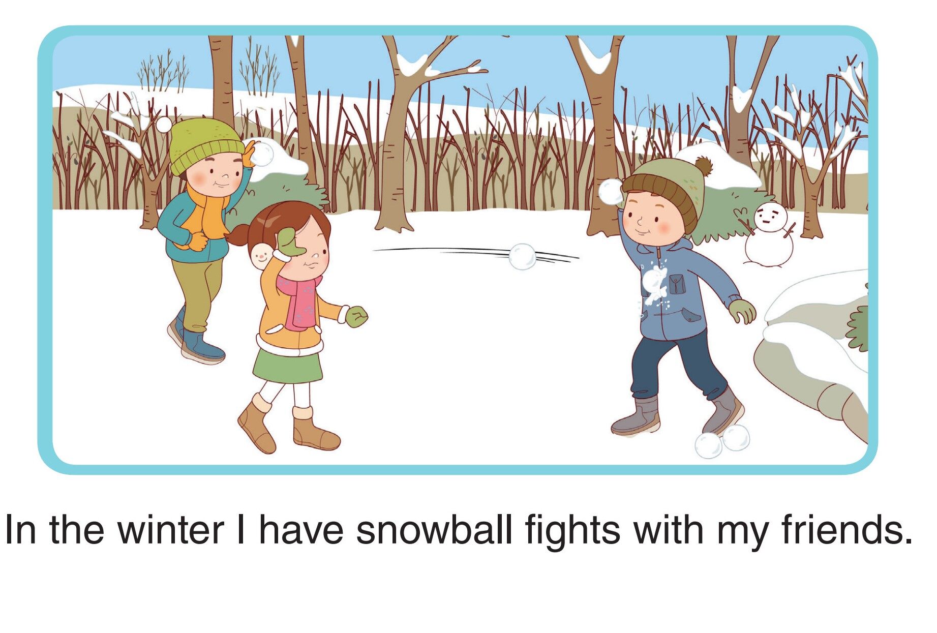 Summer and Winter Fun绘本故事第5页