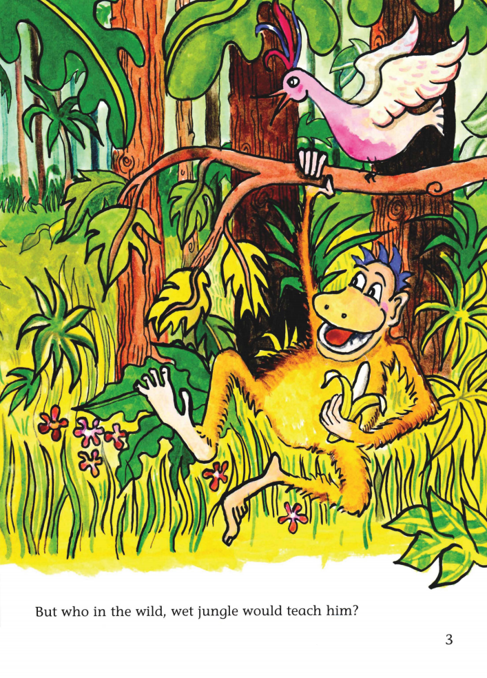 Hany just smiled proudly.绘本故事第4页