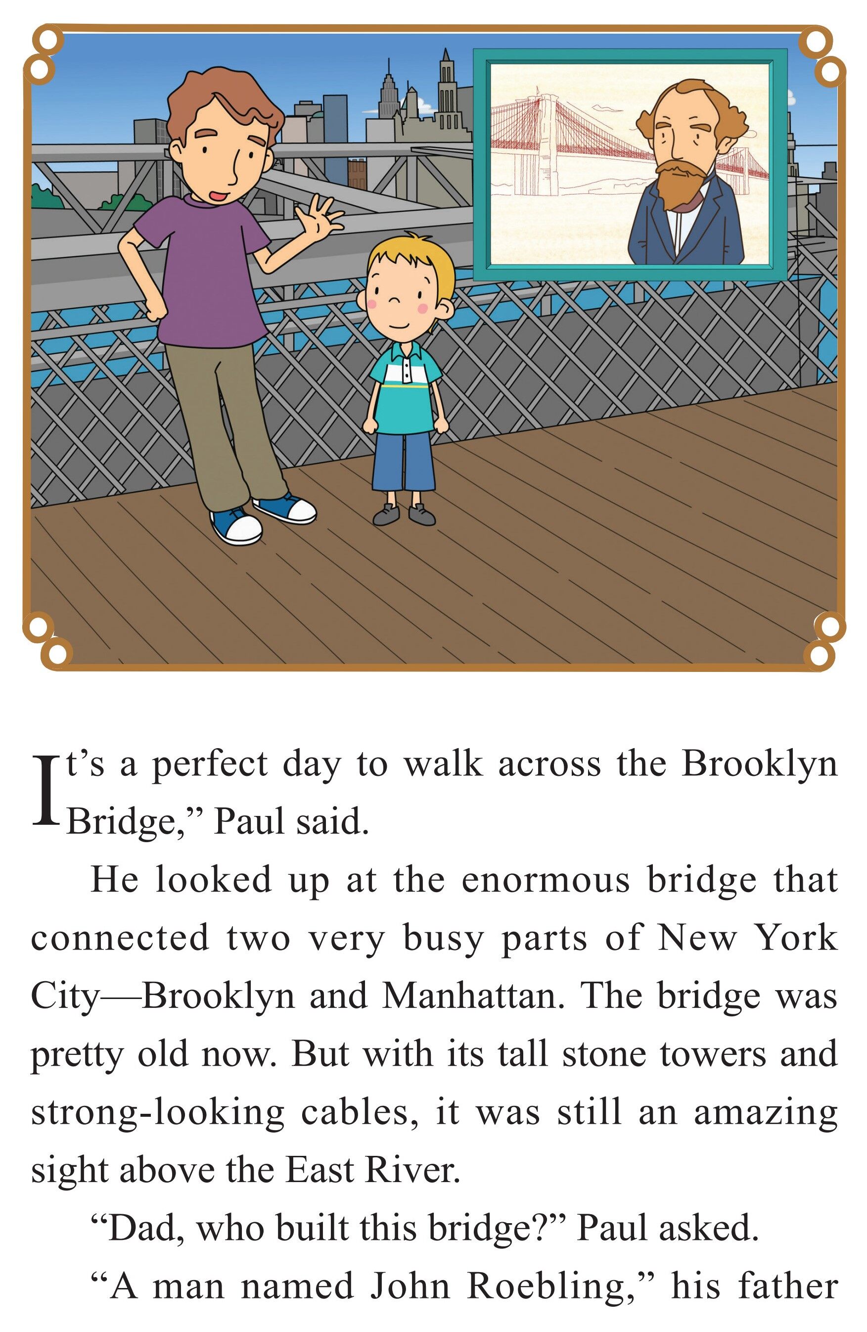 Brooklyn Bridge：An American Landmark绘本故事第3页
