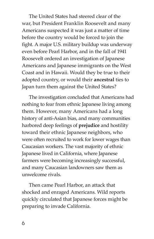 Japanese American Incarceration During World War II绘本故事第5页