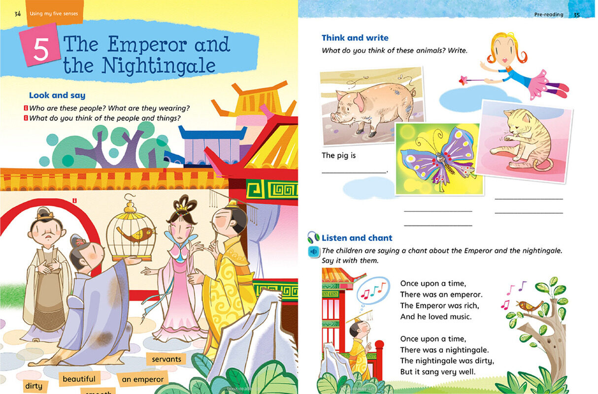 3B Unit 5 The Emperor and the Nightingale绘本故事第2页