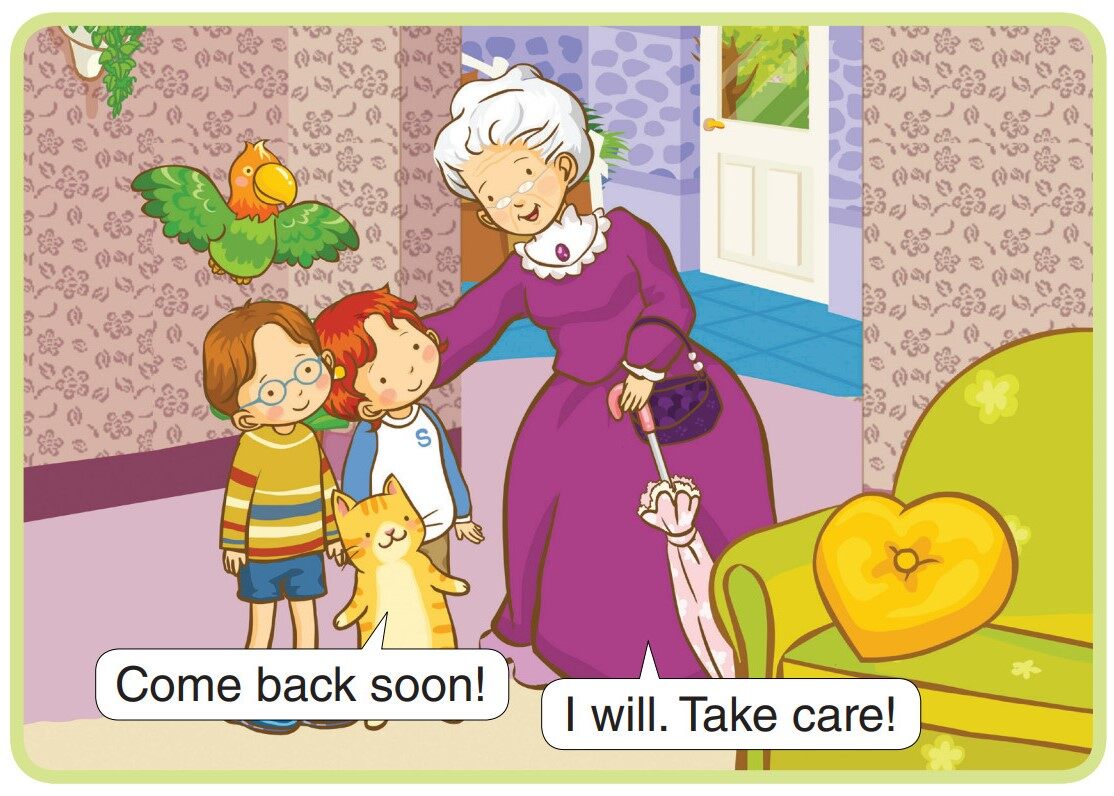 Grandmother Goes Home!绘本故事第4页