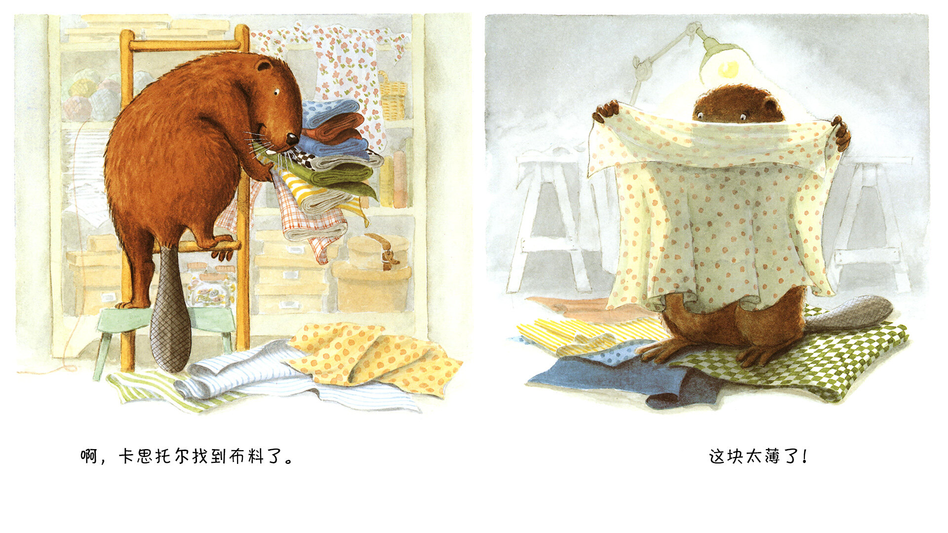 小海狸缝围裙绘本故事第5页