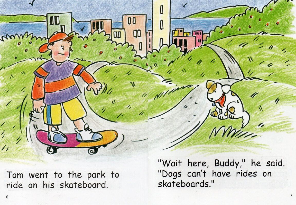 buddy likes to ride绘本故事第5页