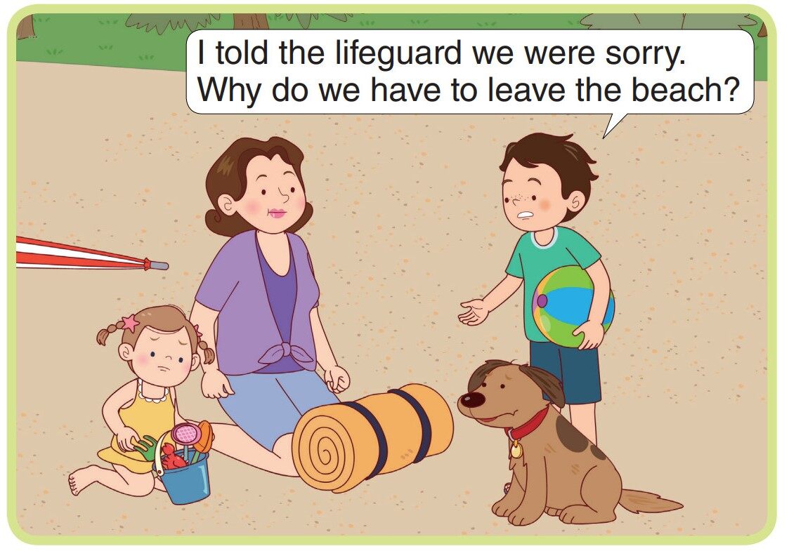 No Dogs Allowed Again!绘本故事第3页