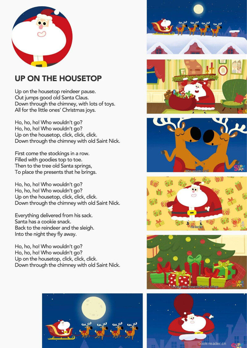 Up On The Housetop绘本故事第2页