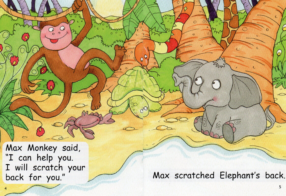 helpful max monkey绘本故事第4页