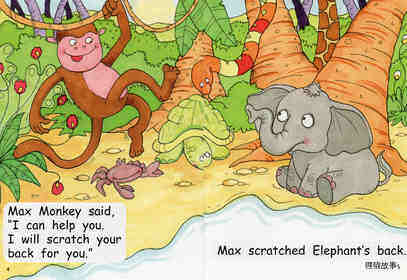 helpful max monkey绘本故事第4页