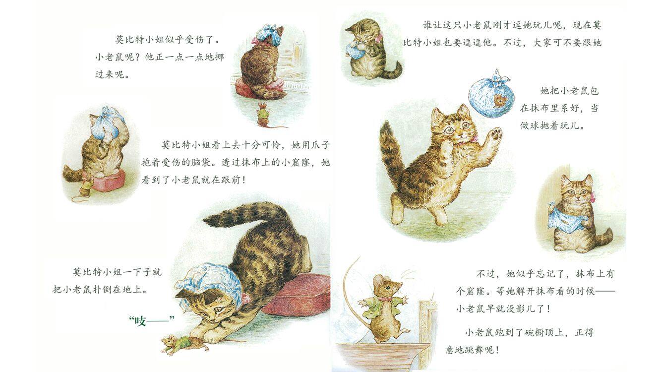 彼得兔·猫咪小姐莫比特绘本故事第5页