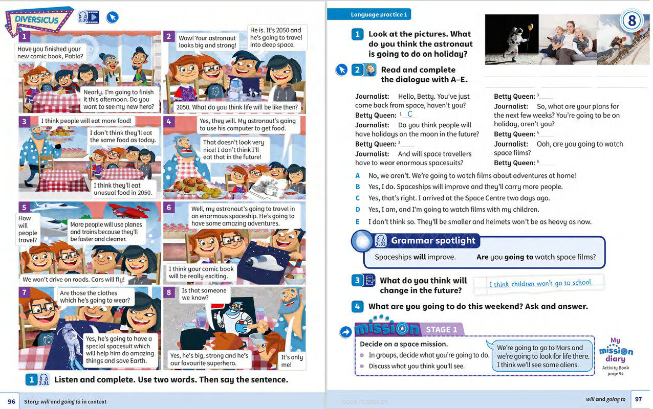 08 Space travel绘本故事第3页