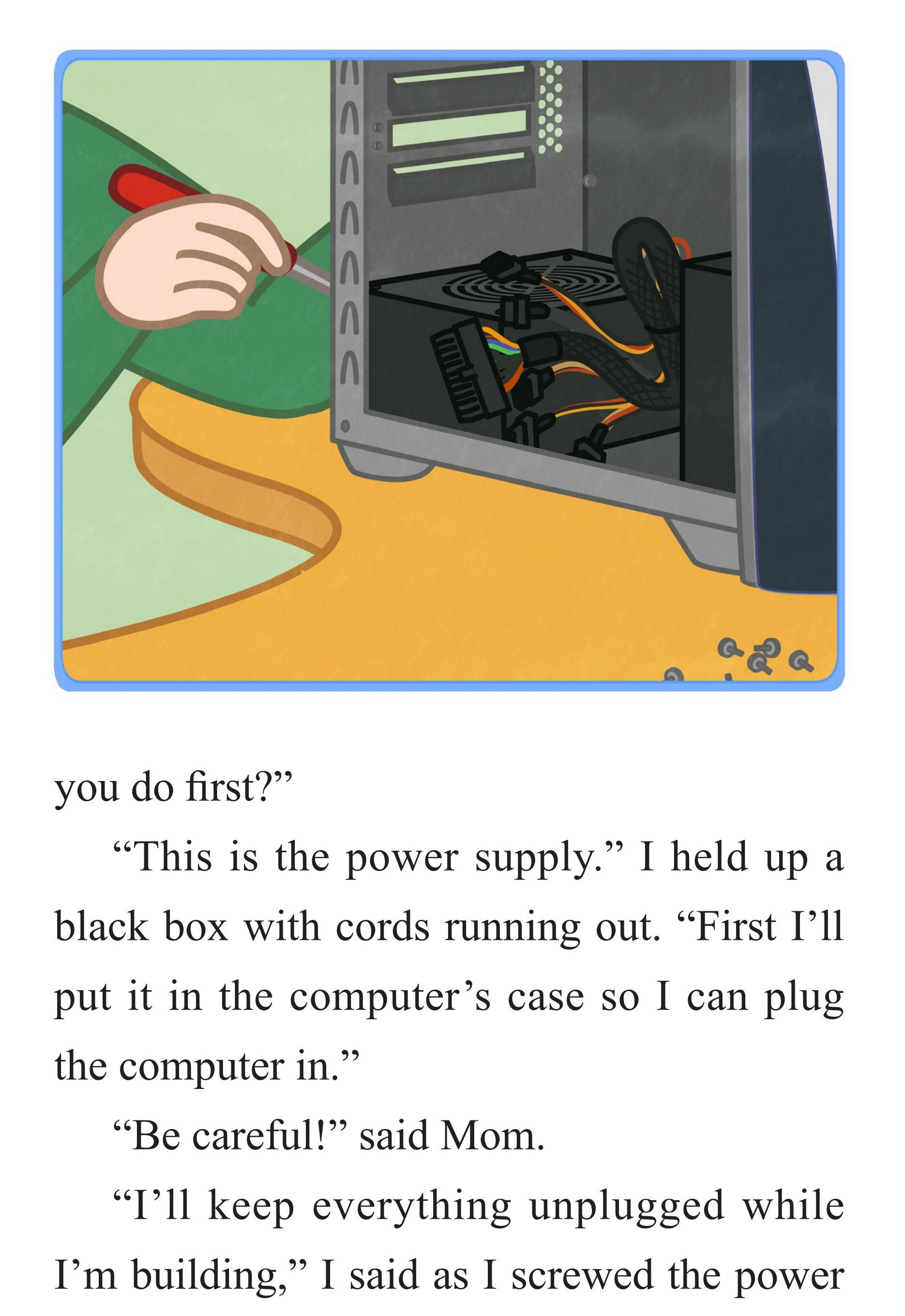 Building My Computer绘本故事第3页