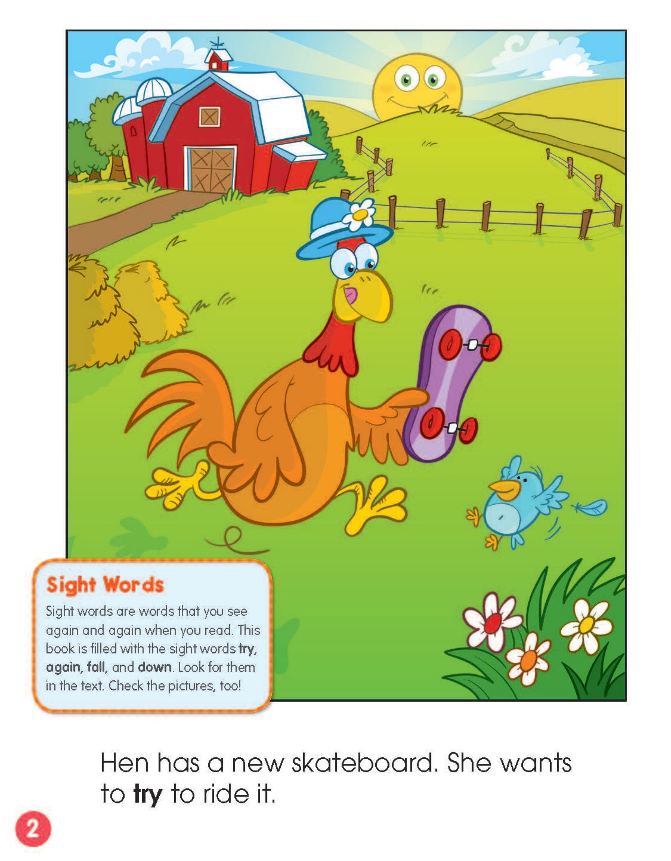 Try Again ,Hen!绘本故事第2页