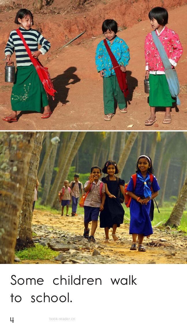 How We Get To School绘本故事第4页