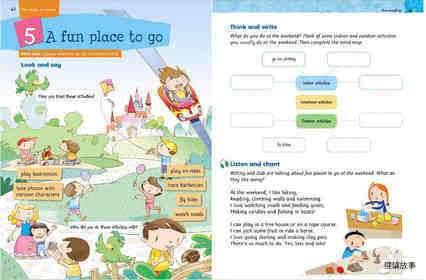 5A Unit 5 A fun place to go绘本故事第2页