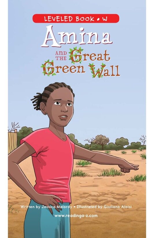 Amina and the Great Green Wall绘本故事第2页
