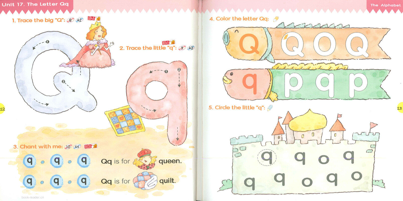 17 The Letter Qq绘本故事第3页