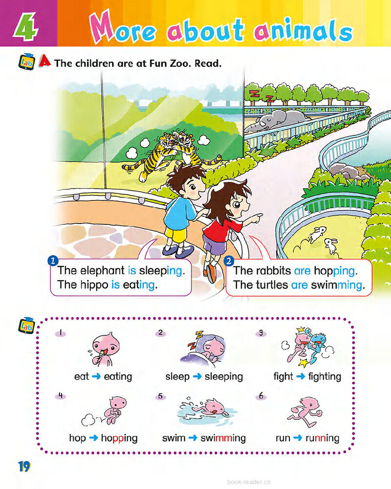 4 More about animals绘本故事第3页