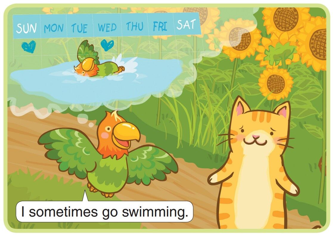 I Sometimes Go Swimming绘本故事第5页