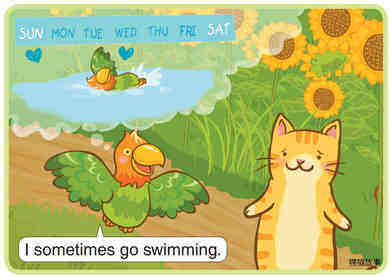 I Sometimes Go Swimming绘本故事第5页