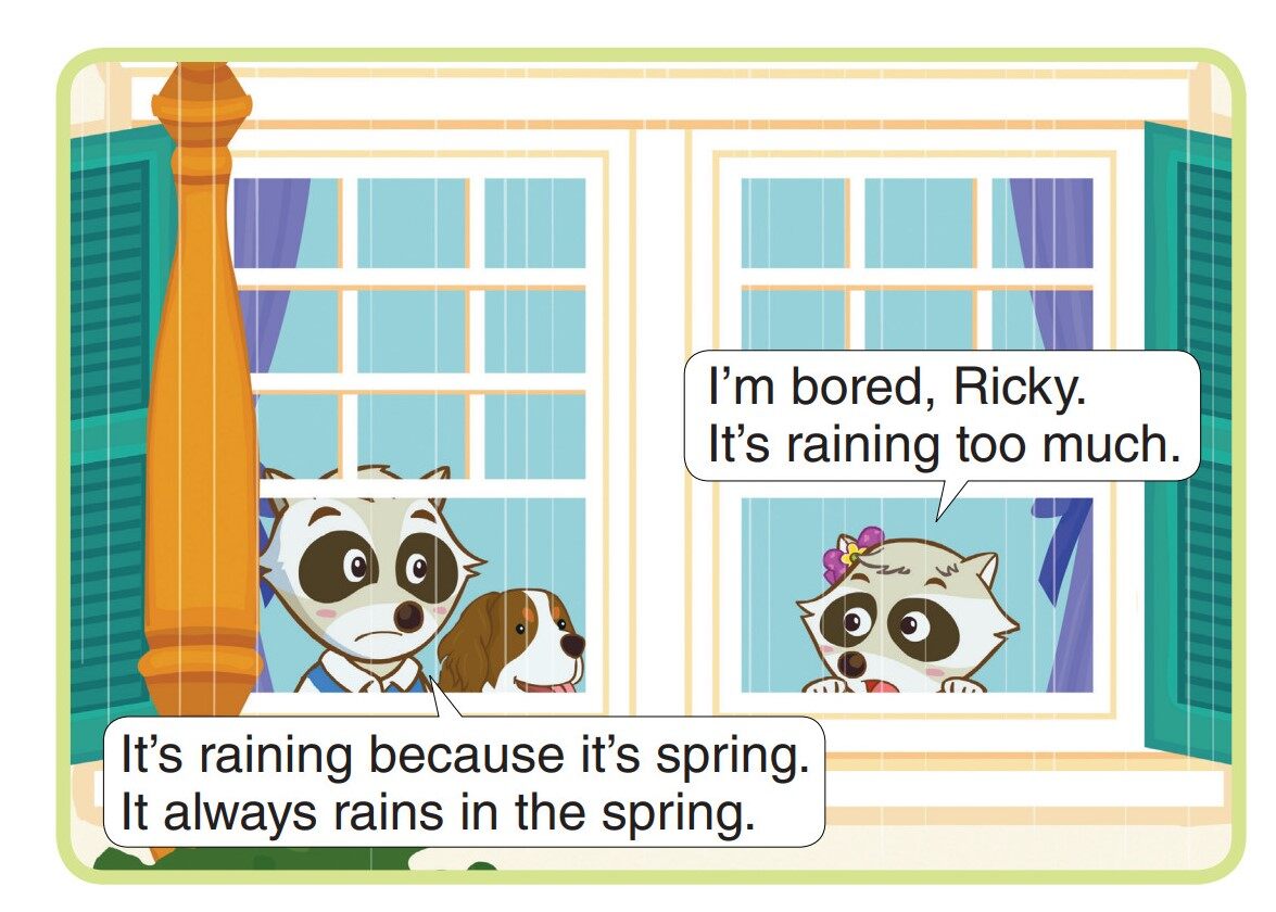 Spring Rain绘本故事第2页