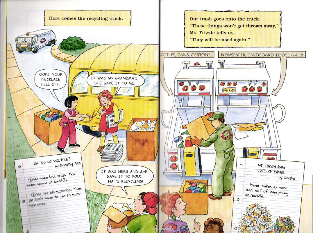Magic School Bus Gets Recycled绘本故事第4页