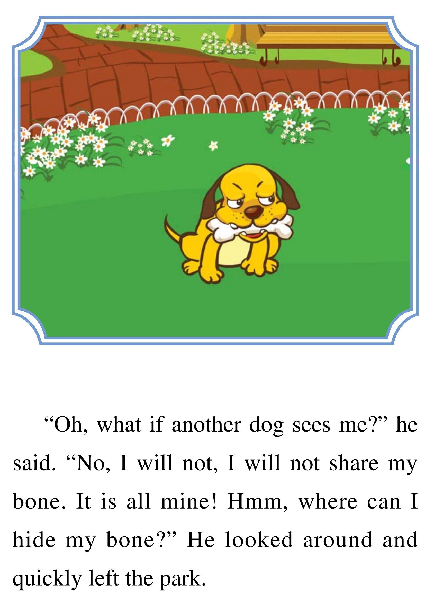The Dog and His Bone绘本故事第5页