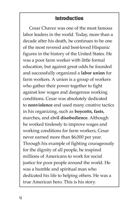 The Life of Cesar Chavez绘本故事第3页