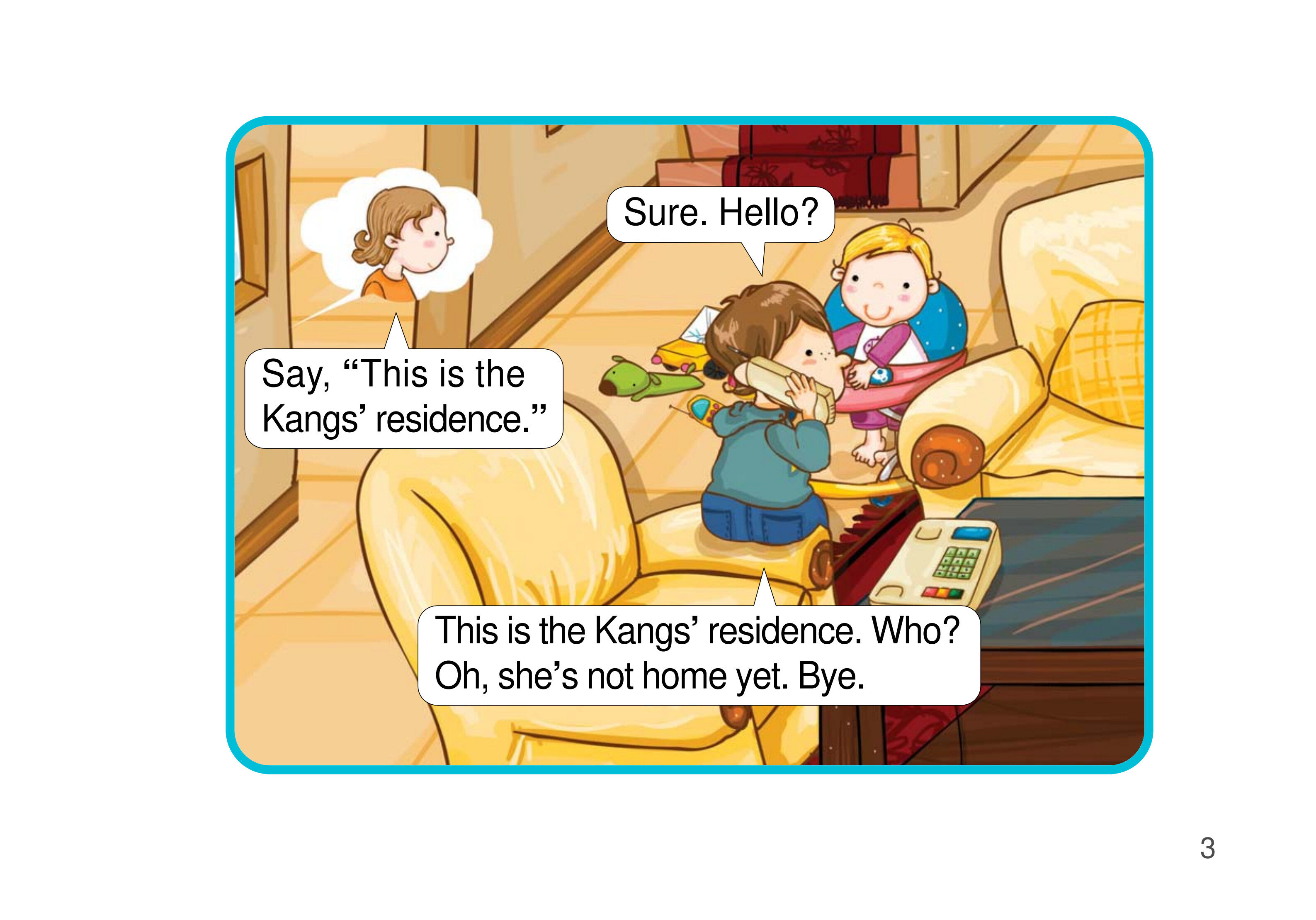 This Is the Kangs' Residence绘本故事第4页