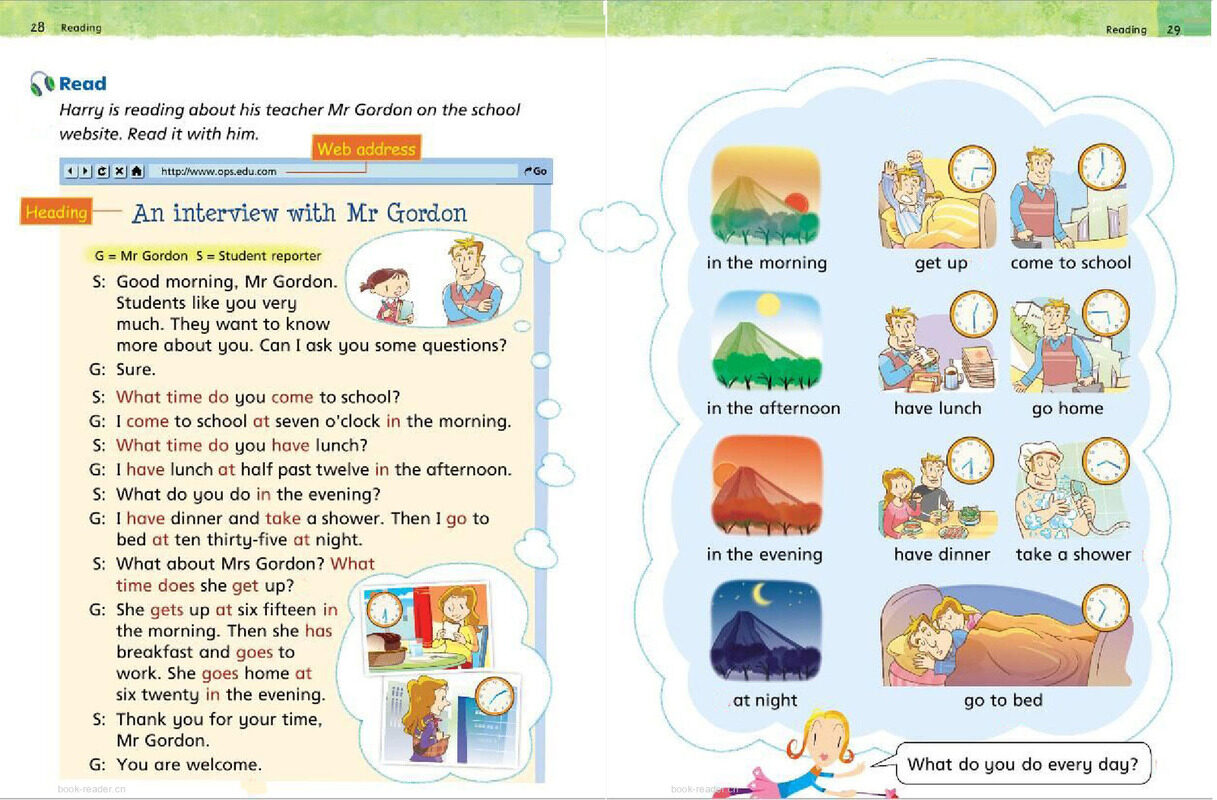 2B Unit 4 An interview with Mr Gordon绘本故事第3页