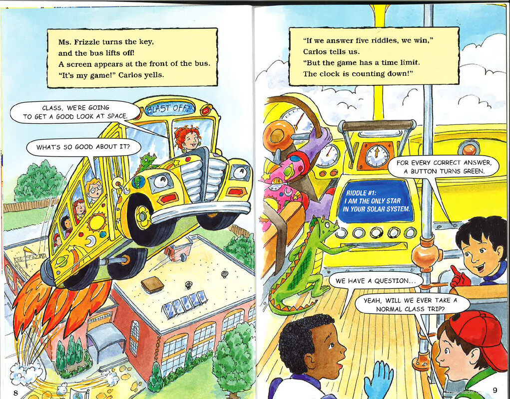 Magic School Bus Blasts into Space绘本故事第5页