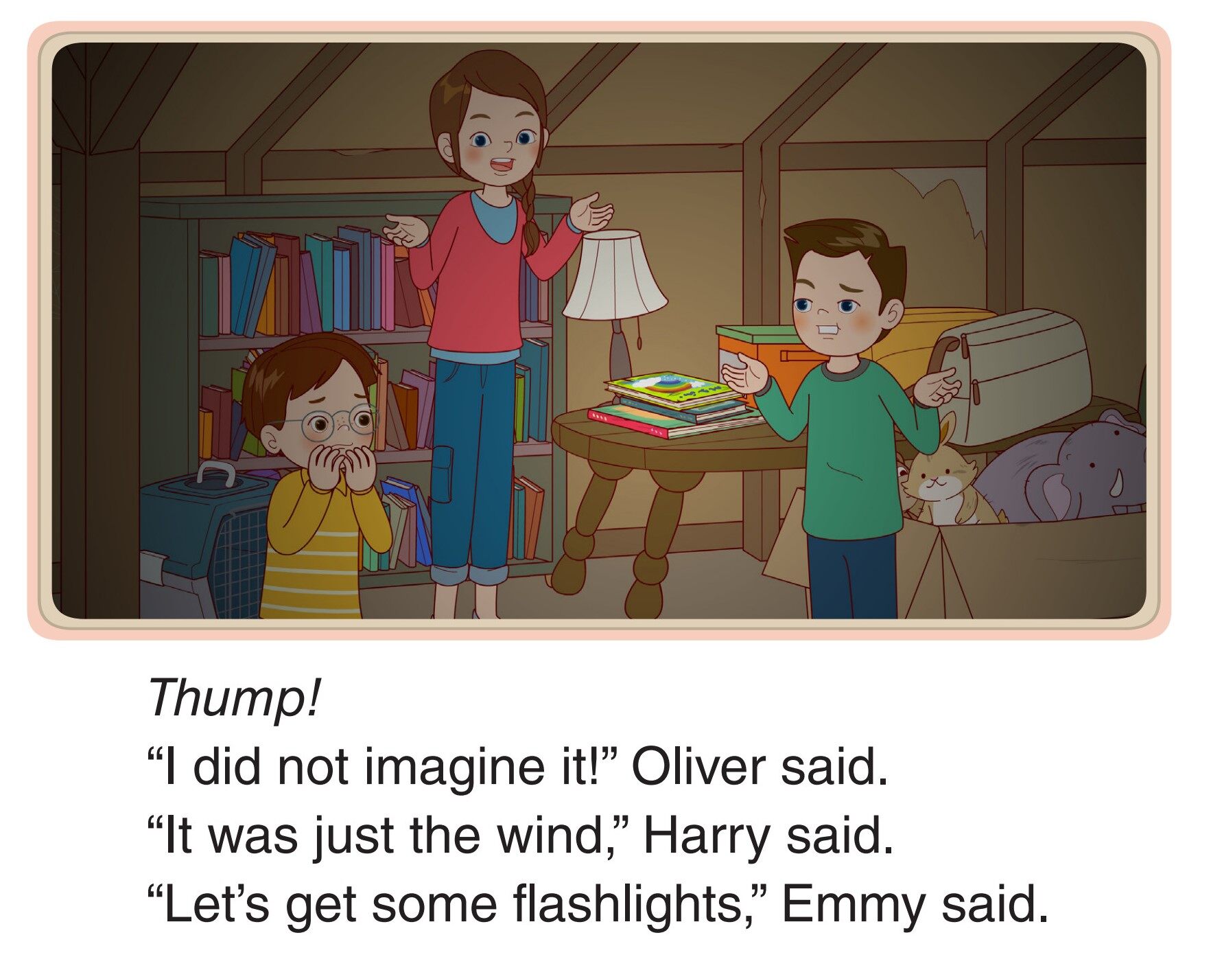 In the Attic绘本故事第5页