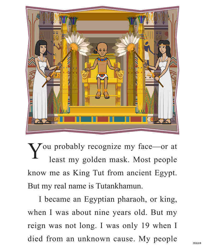 King Tut’s Secrets绘本故事第2页