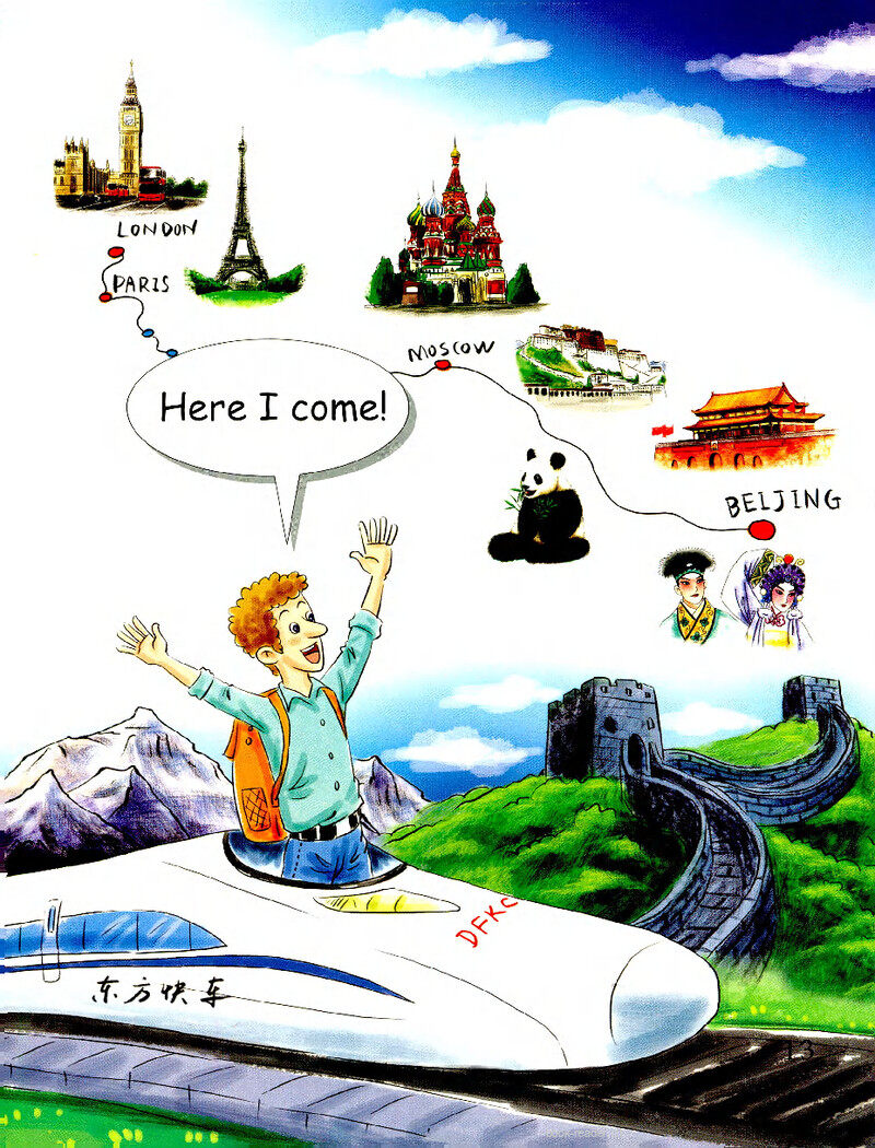 Travel by Train绘本故事第3页