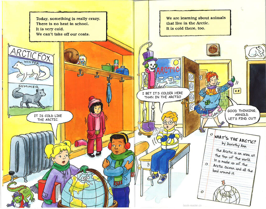 Magic School Bus Arctic Adventure绘本故事第4页