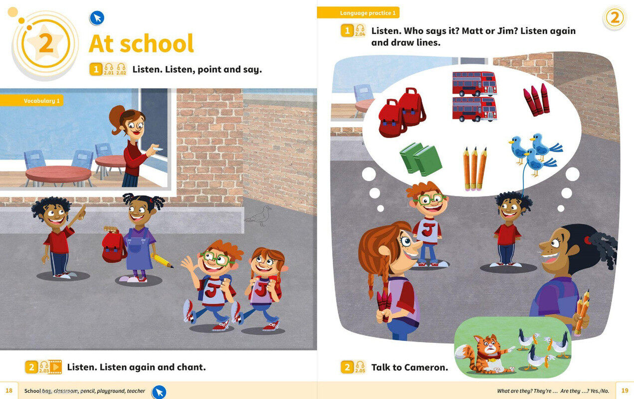 02 At school 绘本故事第2页