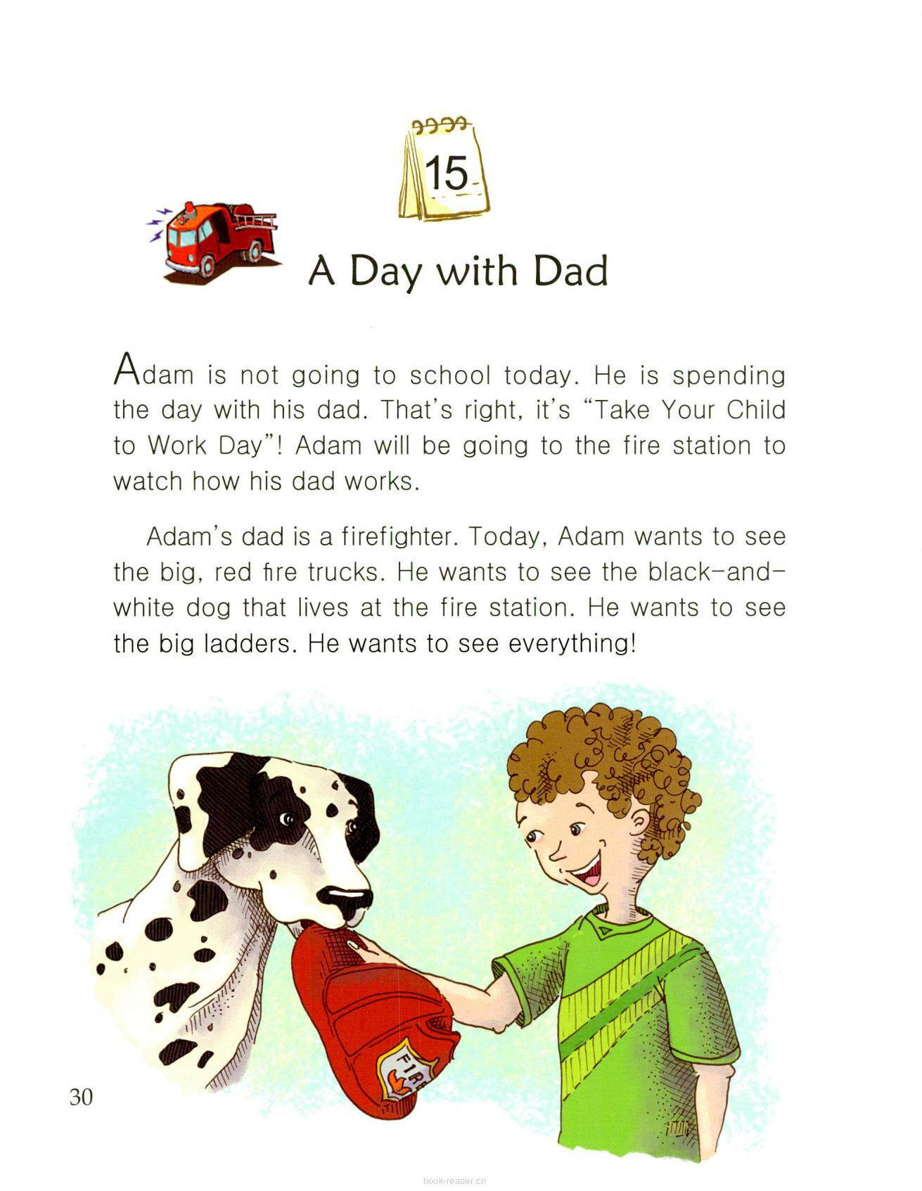 A Day with Dad绘本故事第2页