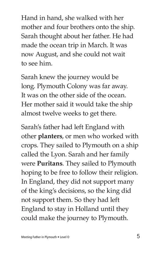 Meeting Father in Plymouth绘本故事第4页