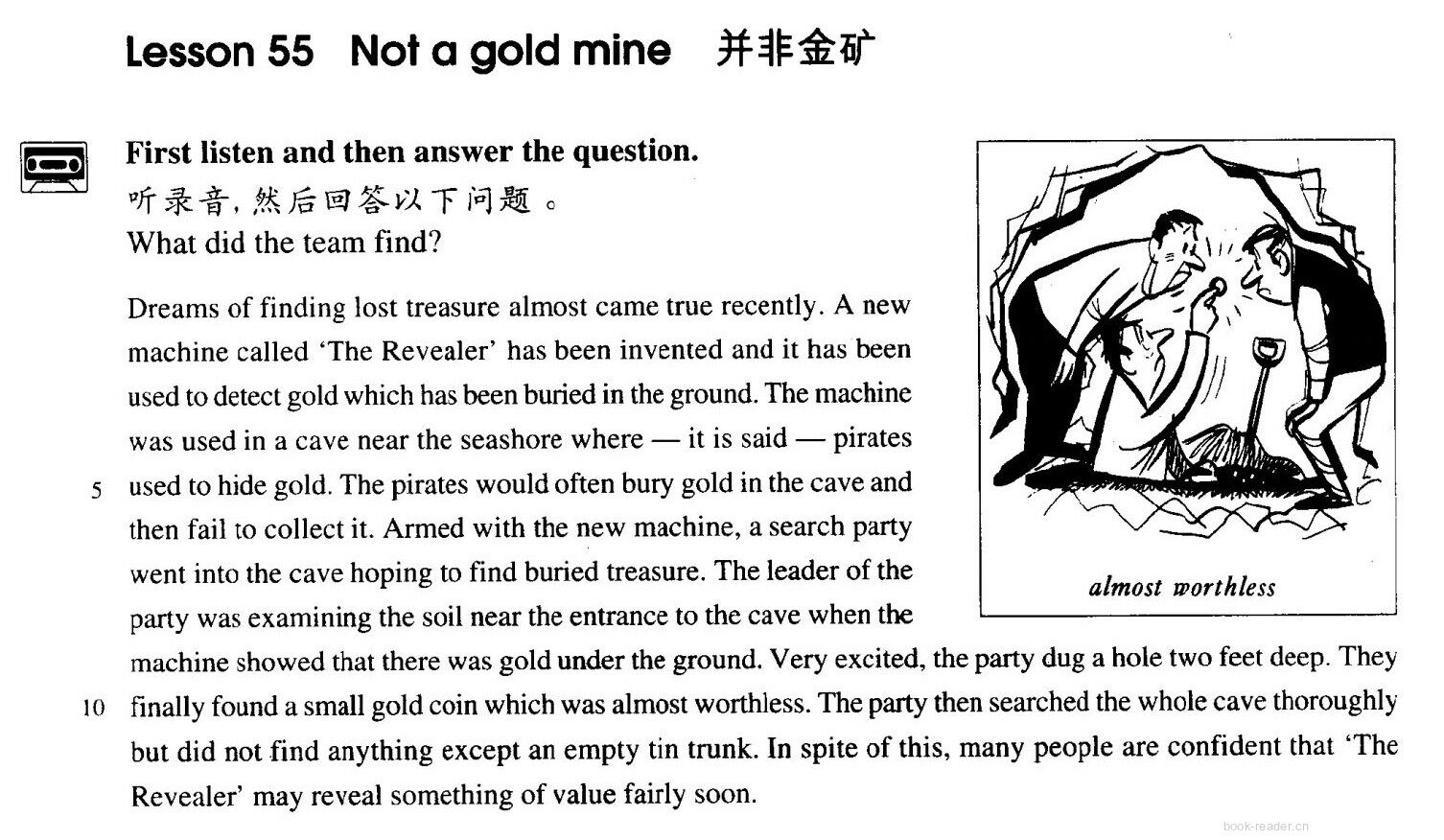55 Not a gold mine绘本故事第2页