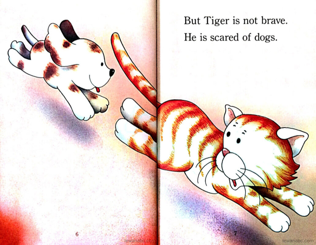 Tiger Is a Scaredy Cat绘本故事第4页