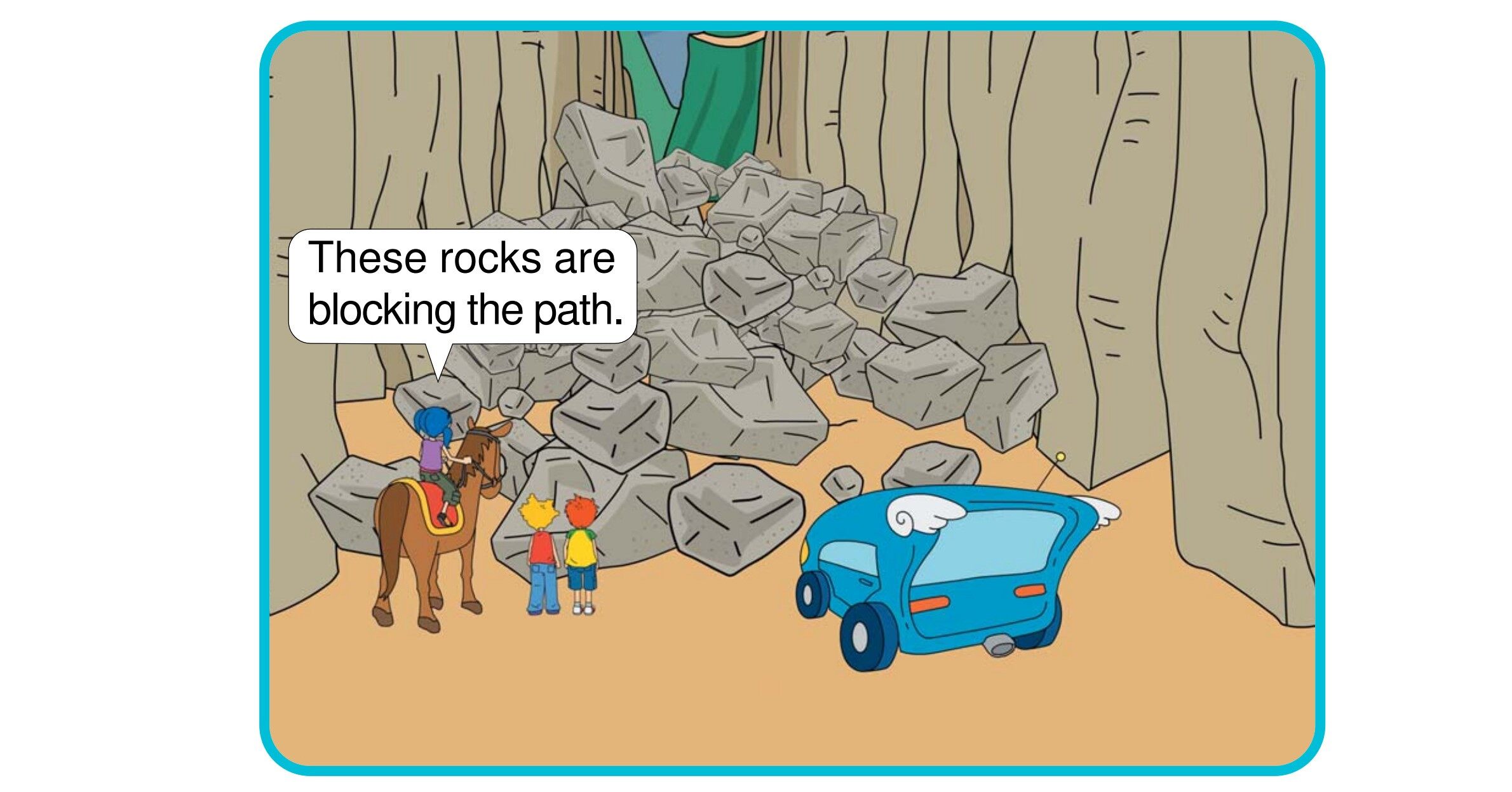 Blocked!绘本故事第2页