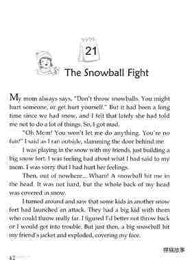 The Snowball Fight绘本故事第2页