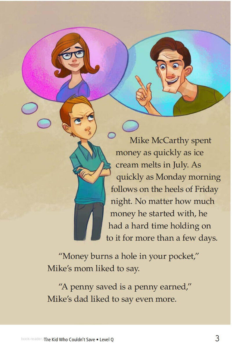 Book 1  The Kid Who Couldn't Save绘本故事第3页