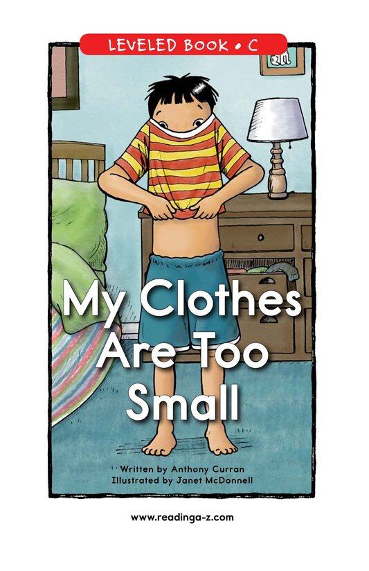 My Clothes Are Too Small绘本故事第2页