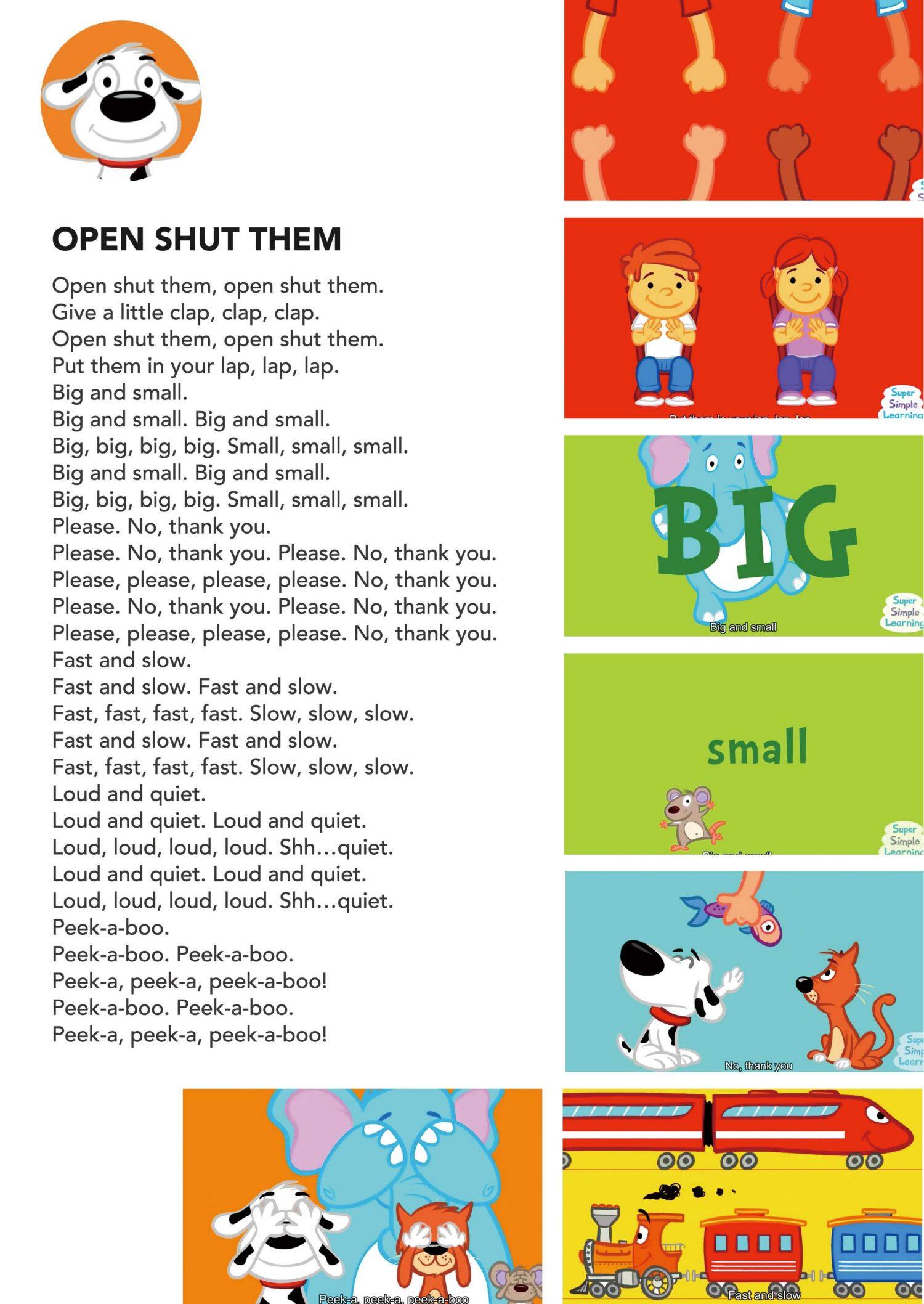 Open Shut Them绘本故事第2页